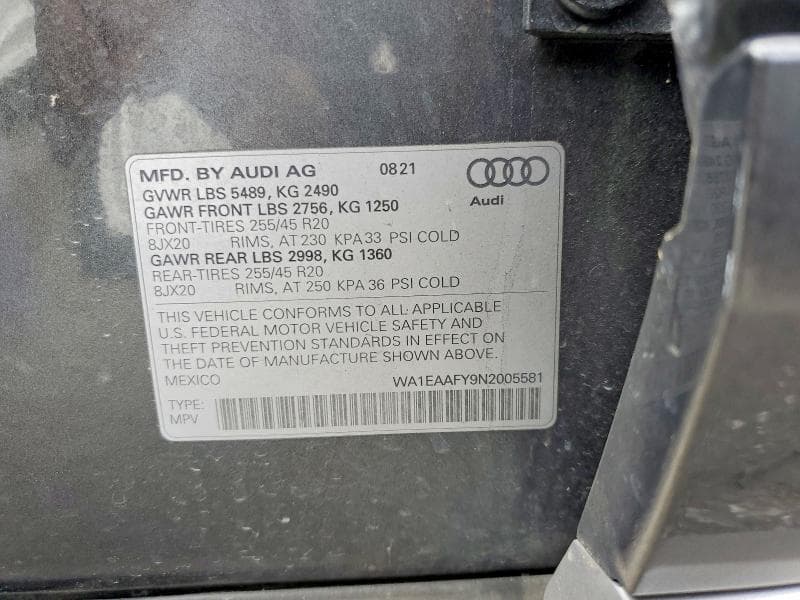 2022 AUDI Q5 PREMIUM PLUS 45 13