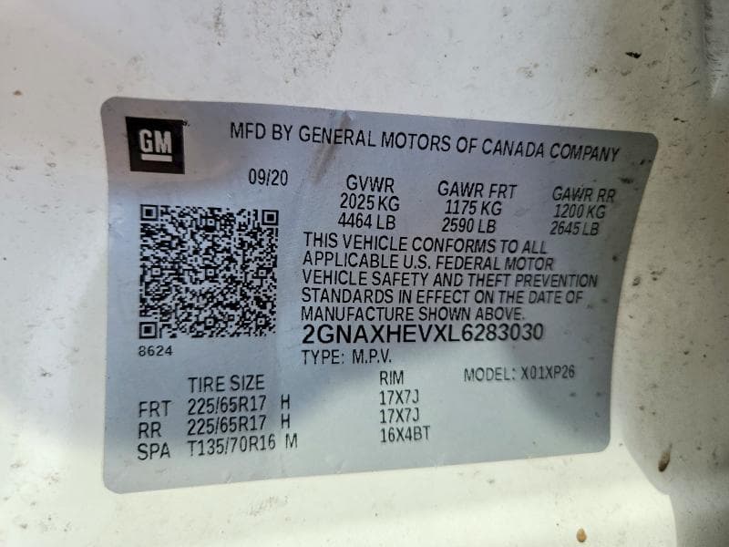 2020 CHEVROLET EQUINOX LS 12