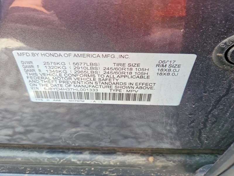 2017 ACURA MDX 12