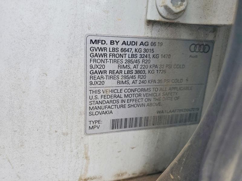 2019 AUDI Q7 PREMIUM PLUS 12
