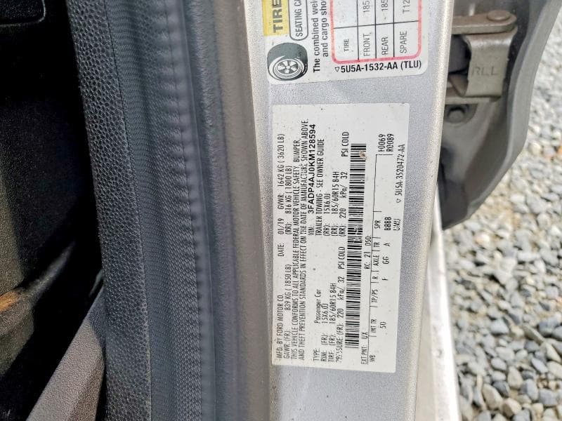 2019 FORD FIESTA S 12
