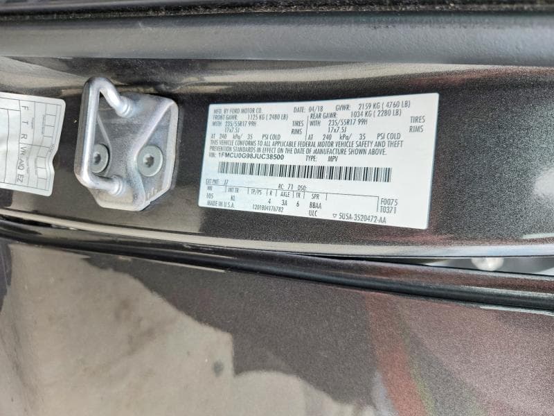 2018 FORD ESCAPE SE 14