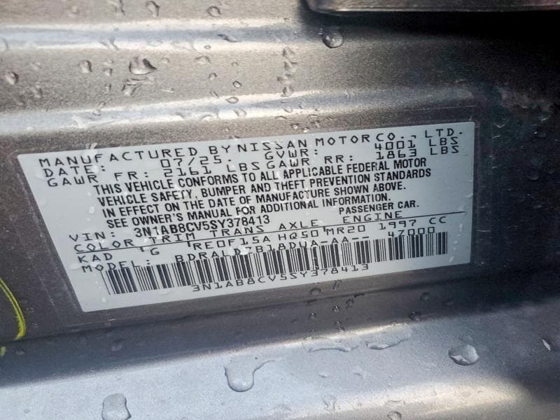 2025 NISSAN SENTRA SV 13