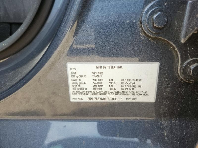 2023 TESLA MODEL Y 12