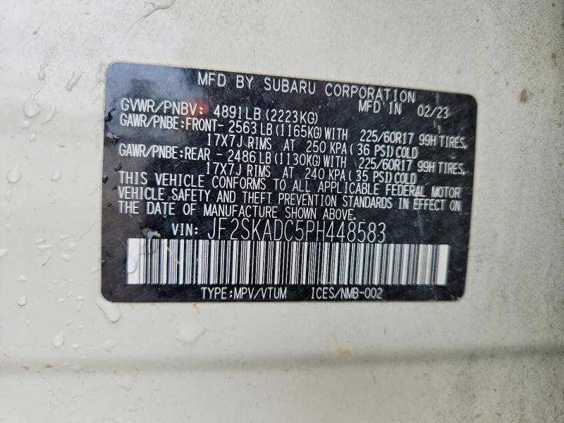 2023 SUBARU FORESTER PREMIUM 12