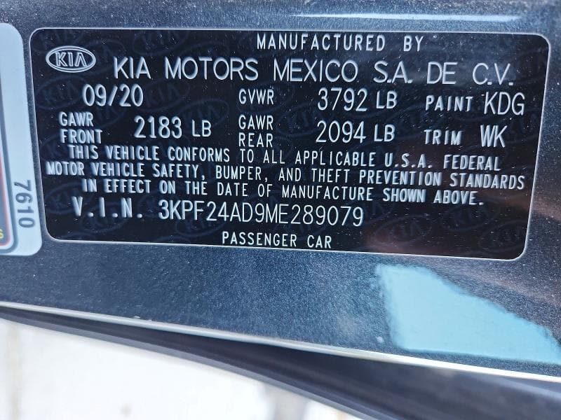 2021 KIA FORTE LXS 12