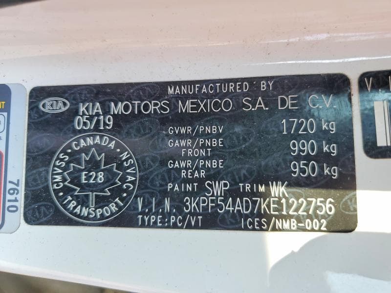 2019 KIA FORTE EX 12