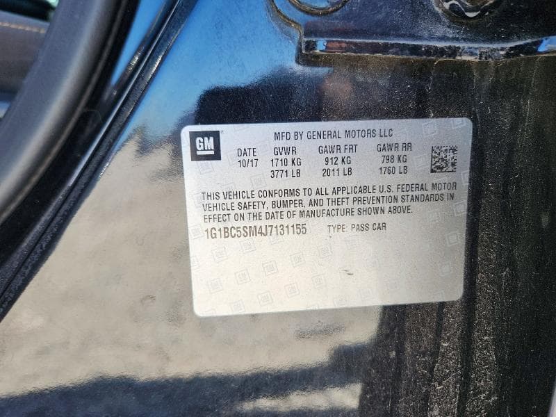 2018 CHEVROLET CRUZE LS 12