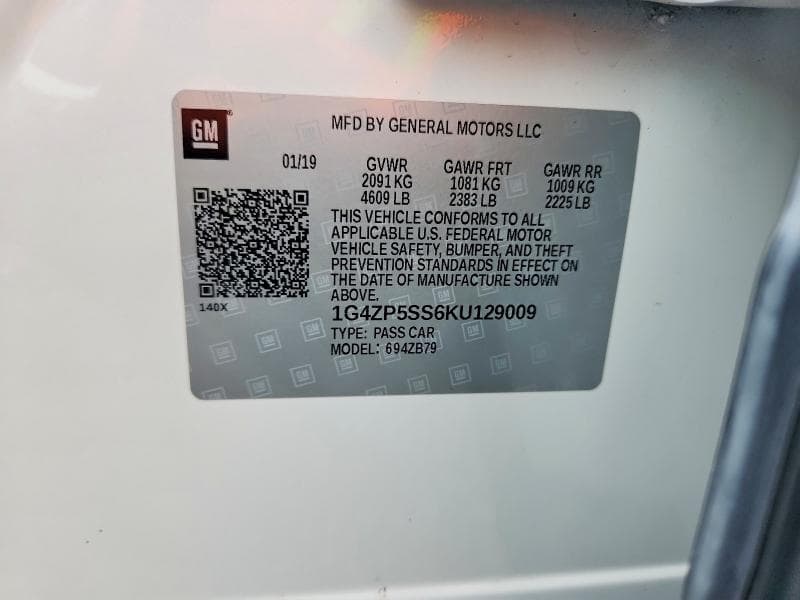 2019 BUICK LACROSSE ESSENCE 12