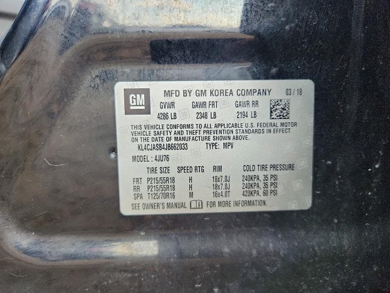 2018 BUICK ENCORE PREFERRED 12