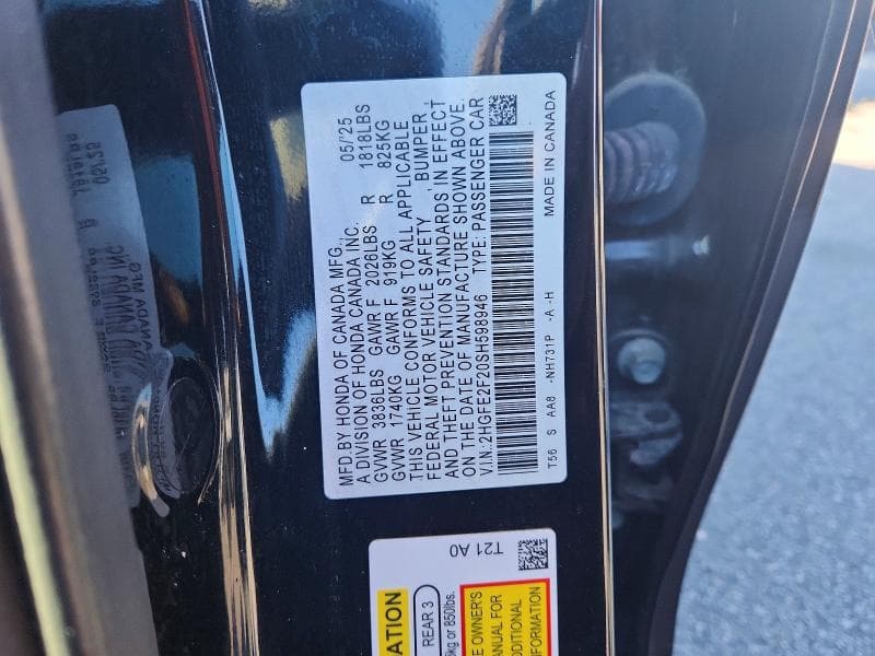 2025 HONDA CIVIC LX 12