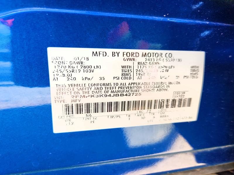 2018 FORD EDGE TITANIUM 13