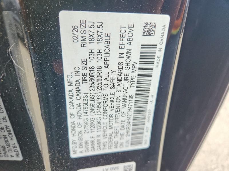 2026 HONDA CR-V EX 12