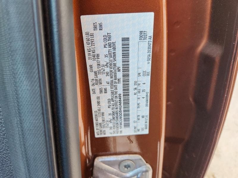 2017 FORD ESCAPE SE 14