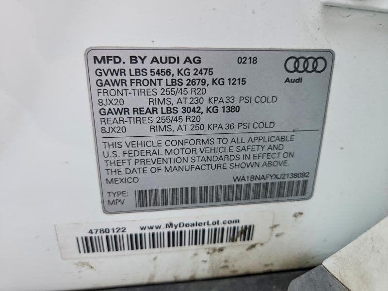 2018 AUDI Q5 PREMIUM PLUS 13
