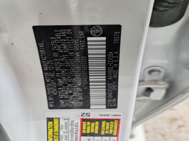2026 TOYOTA CAMRY SE 12