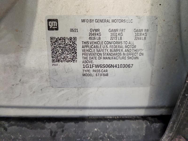 2022 CHEVROLET BOLT EV 1LT 12