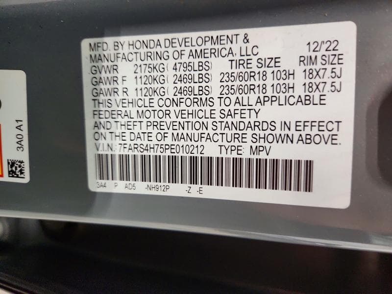 2023 HONDA CR-V EXL 13