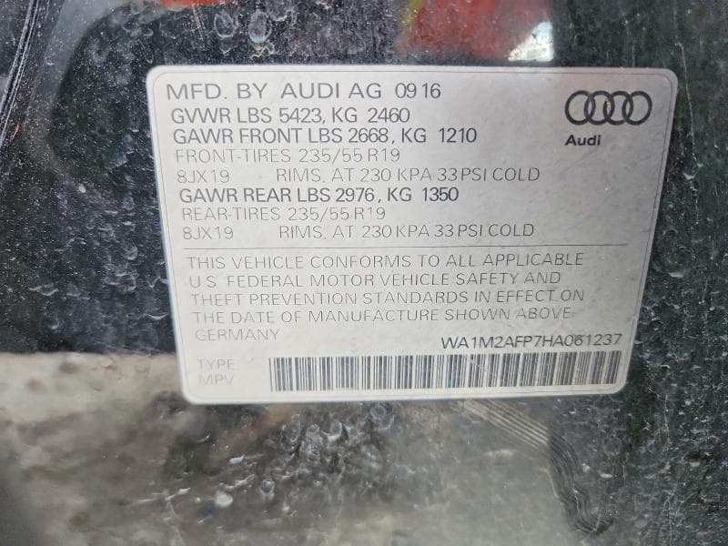 2017 AUDI Q5 PREMIUM PLUS 13