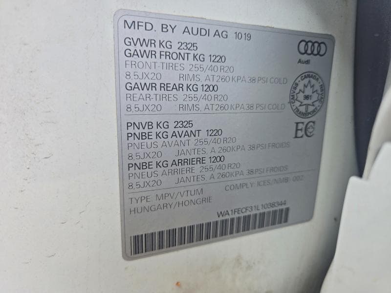 2020 AUDI Q3 PRESTIGE S-LINE 13