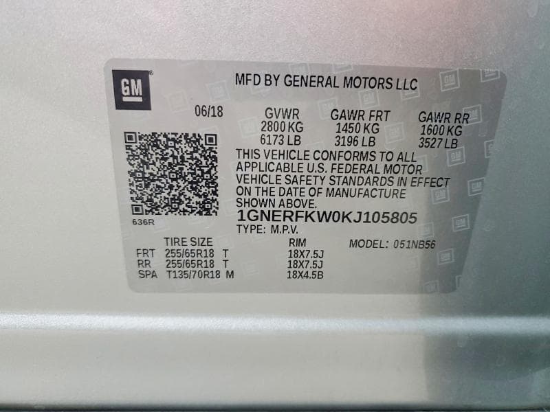 2019 CHEVROLET TRAVERSE LS 13