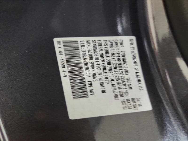 2019 HONDA ODYSSEY EX 13