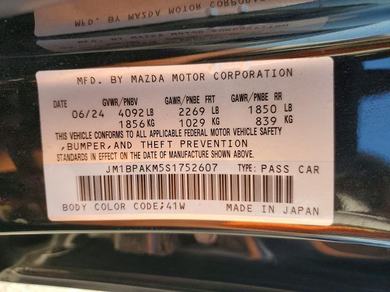 2025 MAZDA 3 SELECT SPORT 12