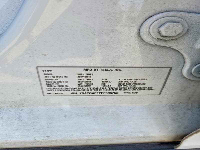 2023 TESLA MODEL Y 14