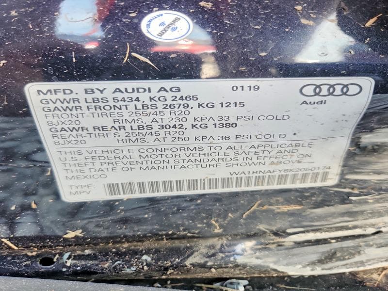 2019 AUDI Q5 PREMIUM PLUS 13