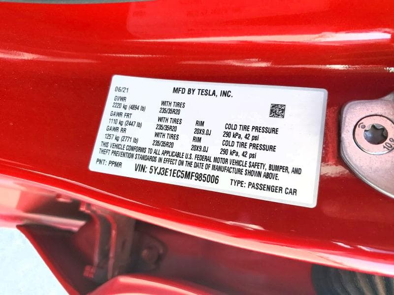 2021 TESLA MODEL 3 12