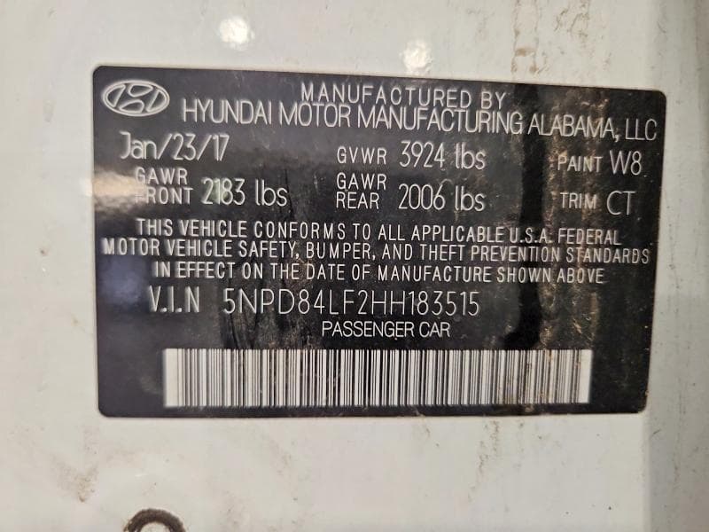 2017 HYUNDAI ELANTRA VALUE EDITION 12