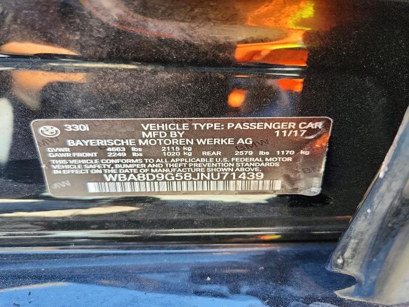 2018 BMW 330 XI 12