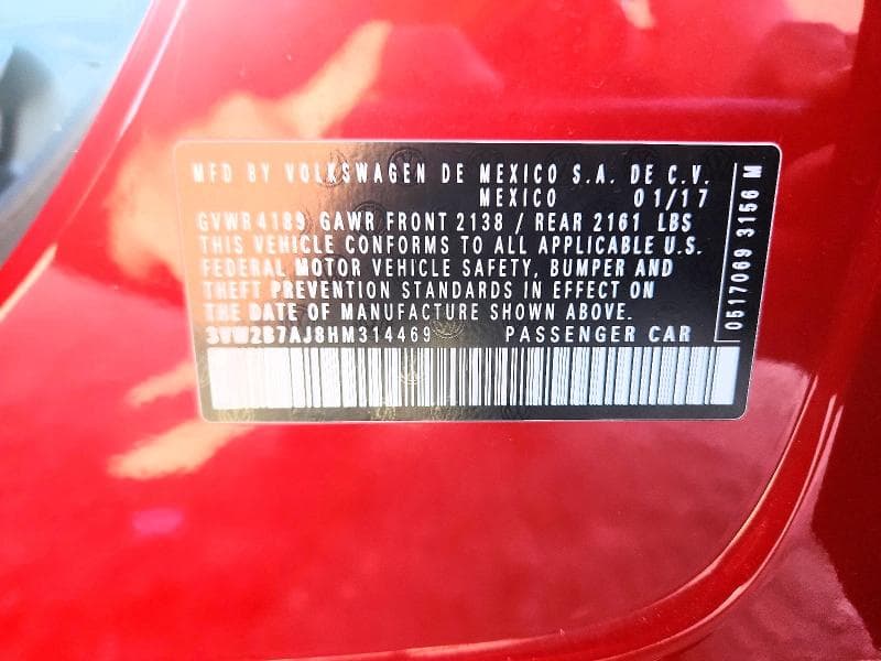 2017 VOLKSWAGEN JETTA S 13