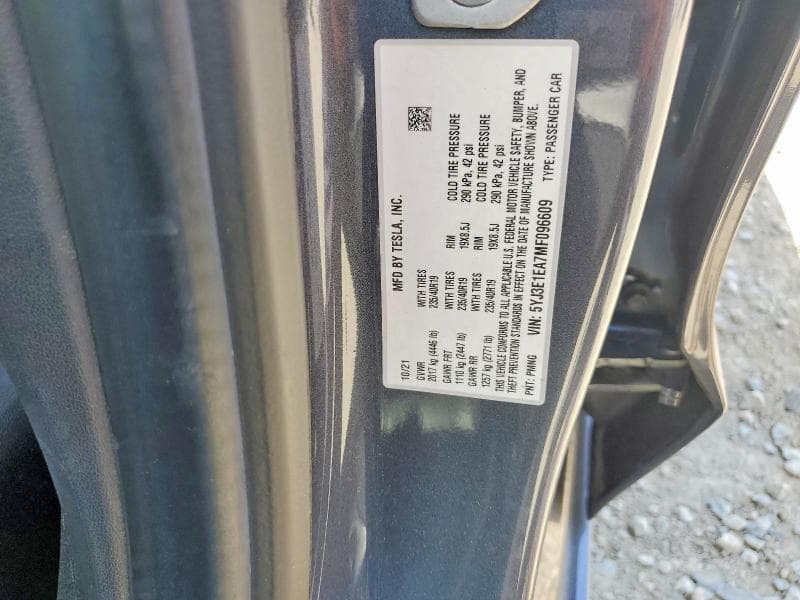2021 TESLA MODEL 3 12