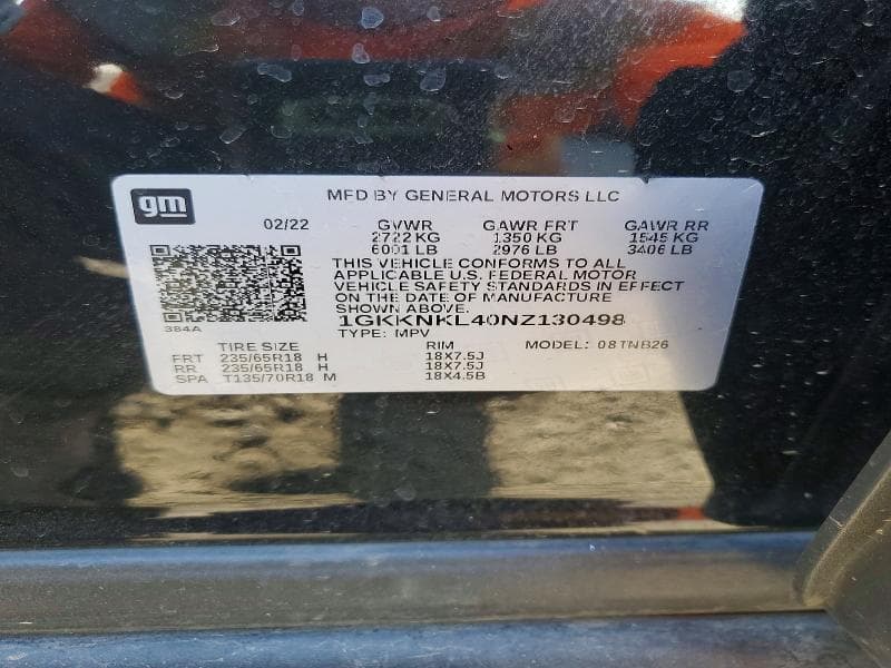 2022 GMC ACADIA SLE 13
