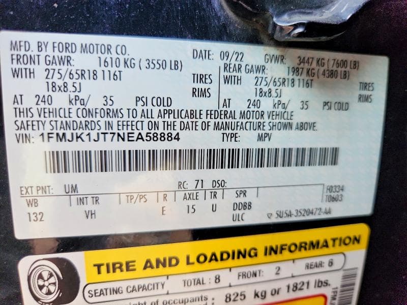 2022 FORD EXPEDITION MAX XLT 13