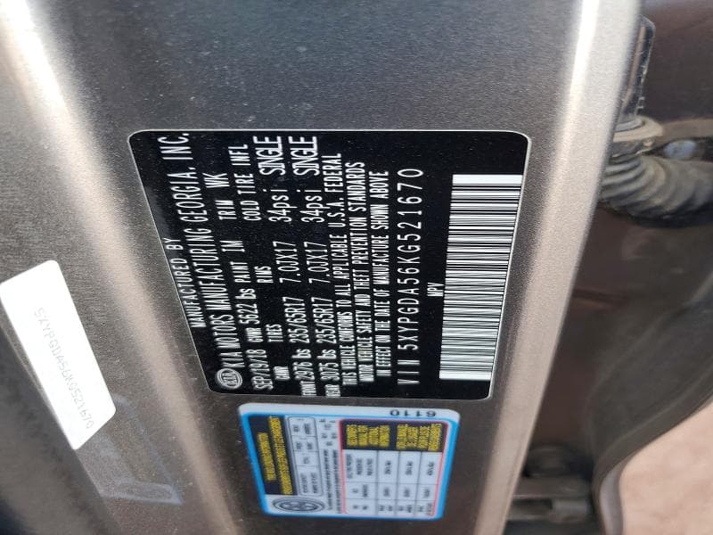 2019 KIA SORENTO LX V6 13