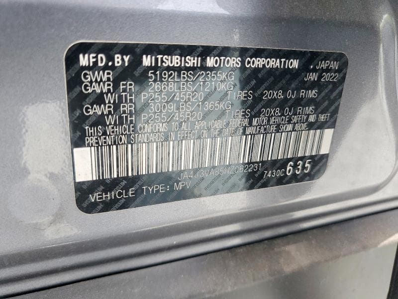2022 MITSUBISHI OUTLANDER SEL 14