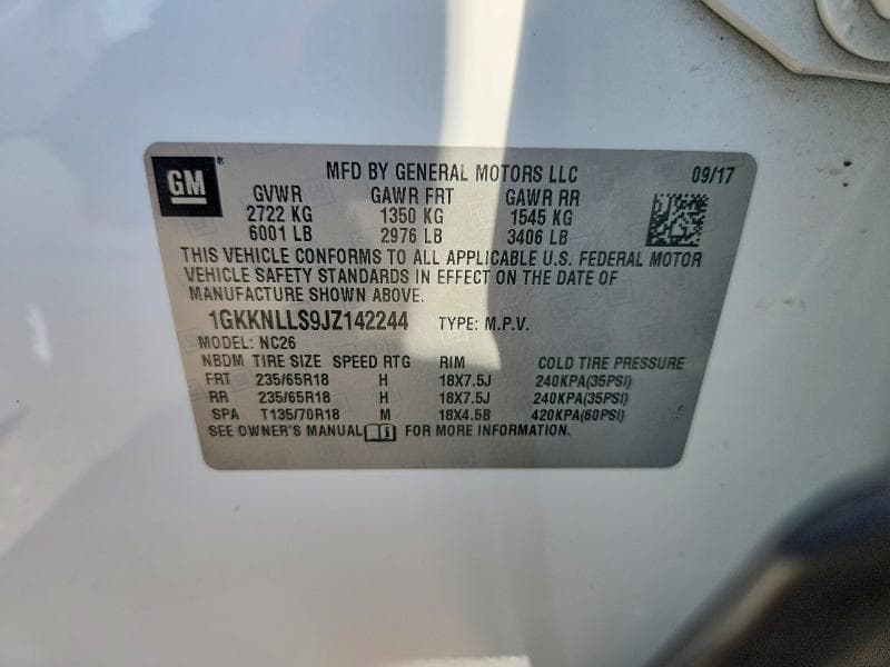 2018 GMC ACADIA SLE 13