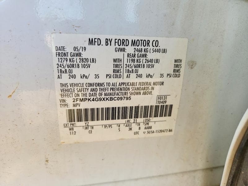 2019 FORD EDGE SE 13