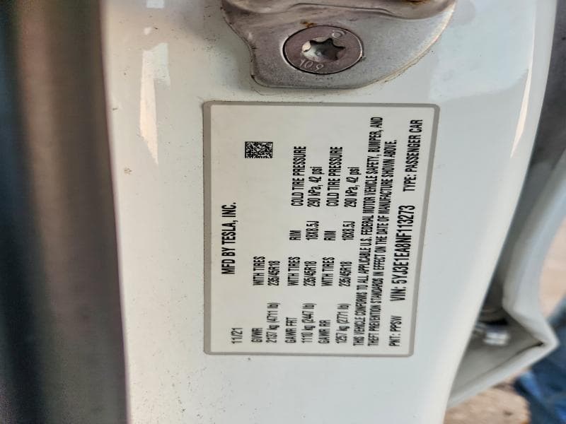 2022 TESLA MODEL 3 13