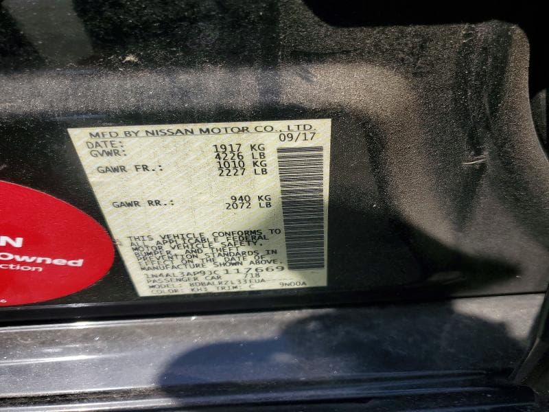 2018 NISSAN ALTIMA 2.5 SL 13