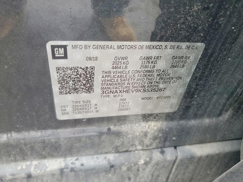 2019 CHEVROLET EQUINOX LS 13