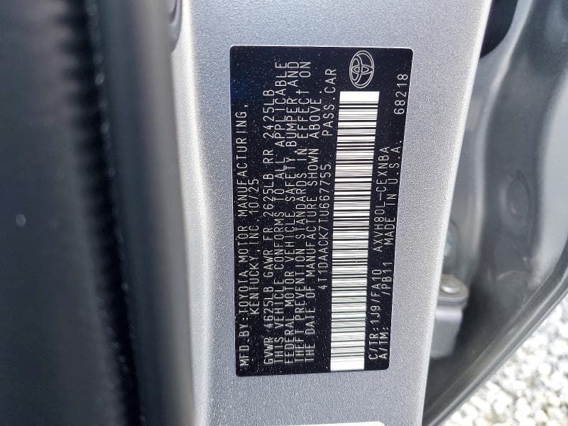 2026 TOYOTA CAMRY LE 12