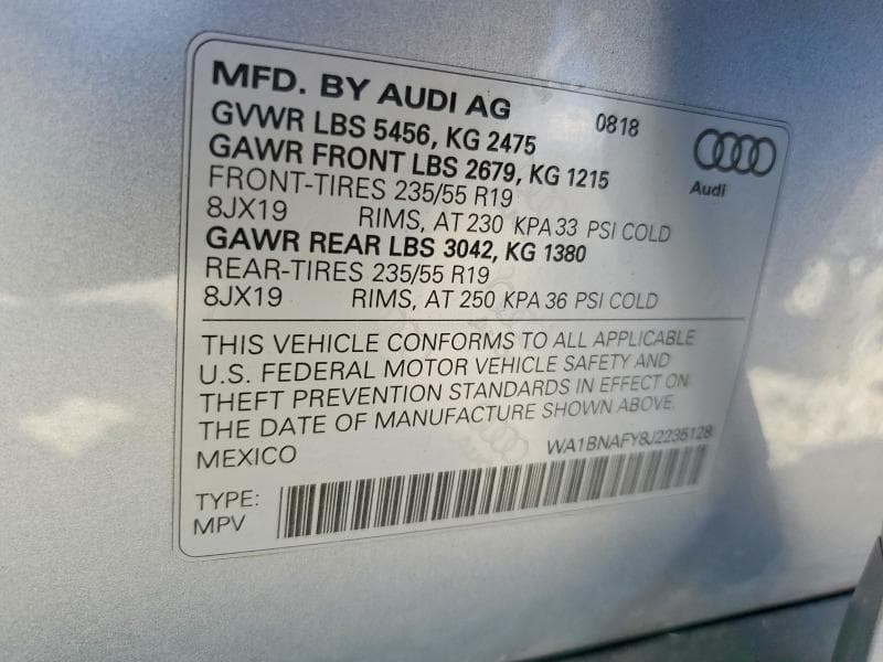 2018 AUDI Q5 PREMIUM PLUS 13
