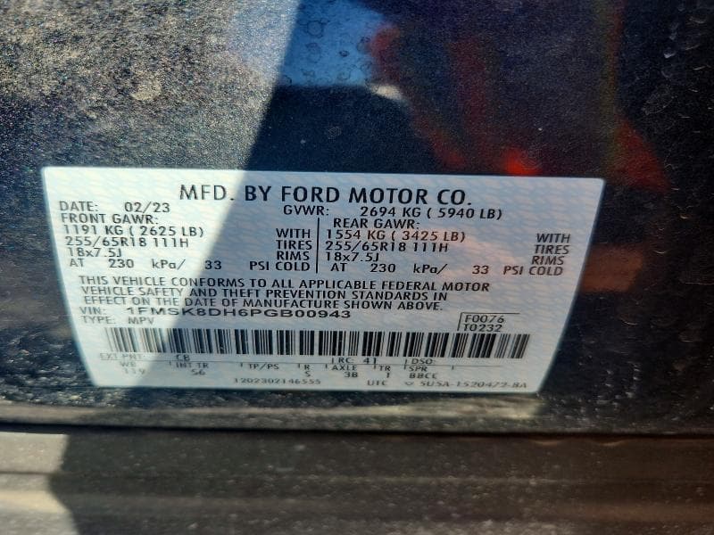 2023 FORD EXPLORER XLT 13