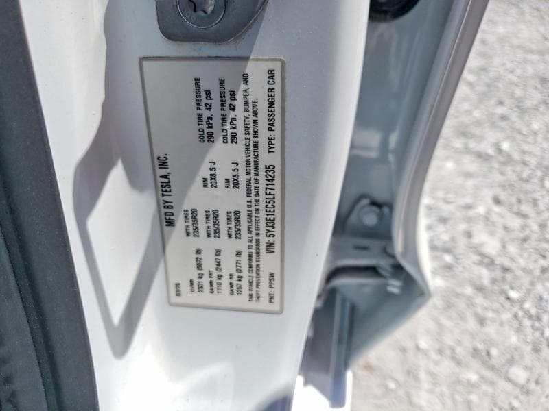 2020 TESLA MODEL 3 12