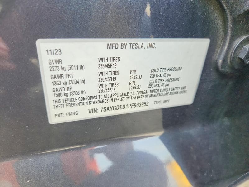 2023 TESLA MODEL Y 12