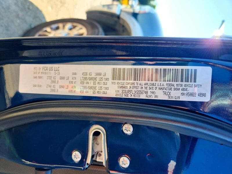 2019 RAM 2500 LARAMIE 12