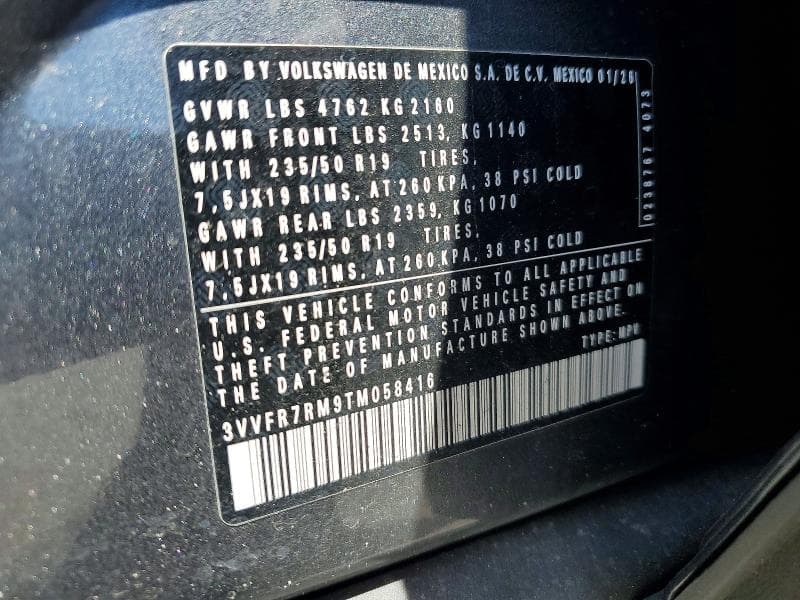 2026 VOLKSWAGEN TIGUAN SE 12